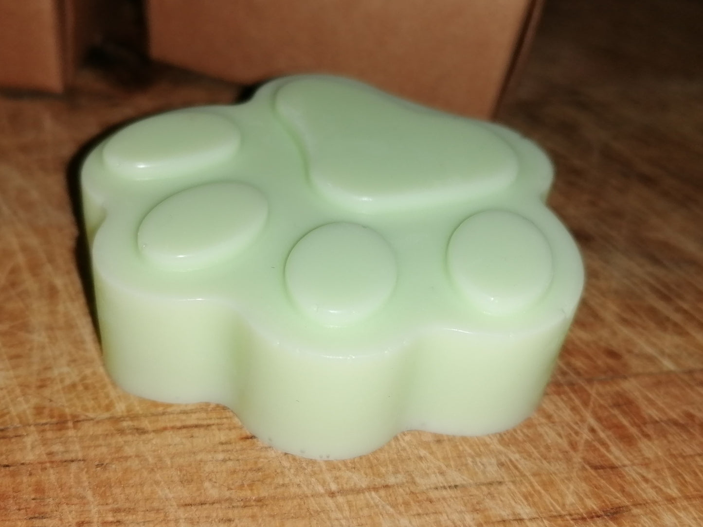 WALDMEISTER - Hundeseife - Feste Seife - Waldmeisterseife - Pfote 25g