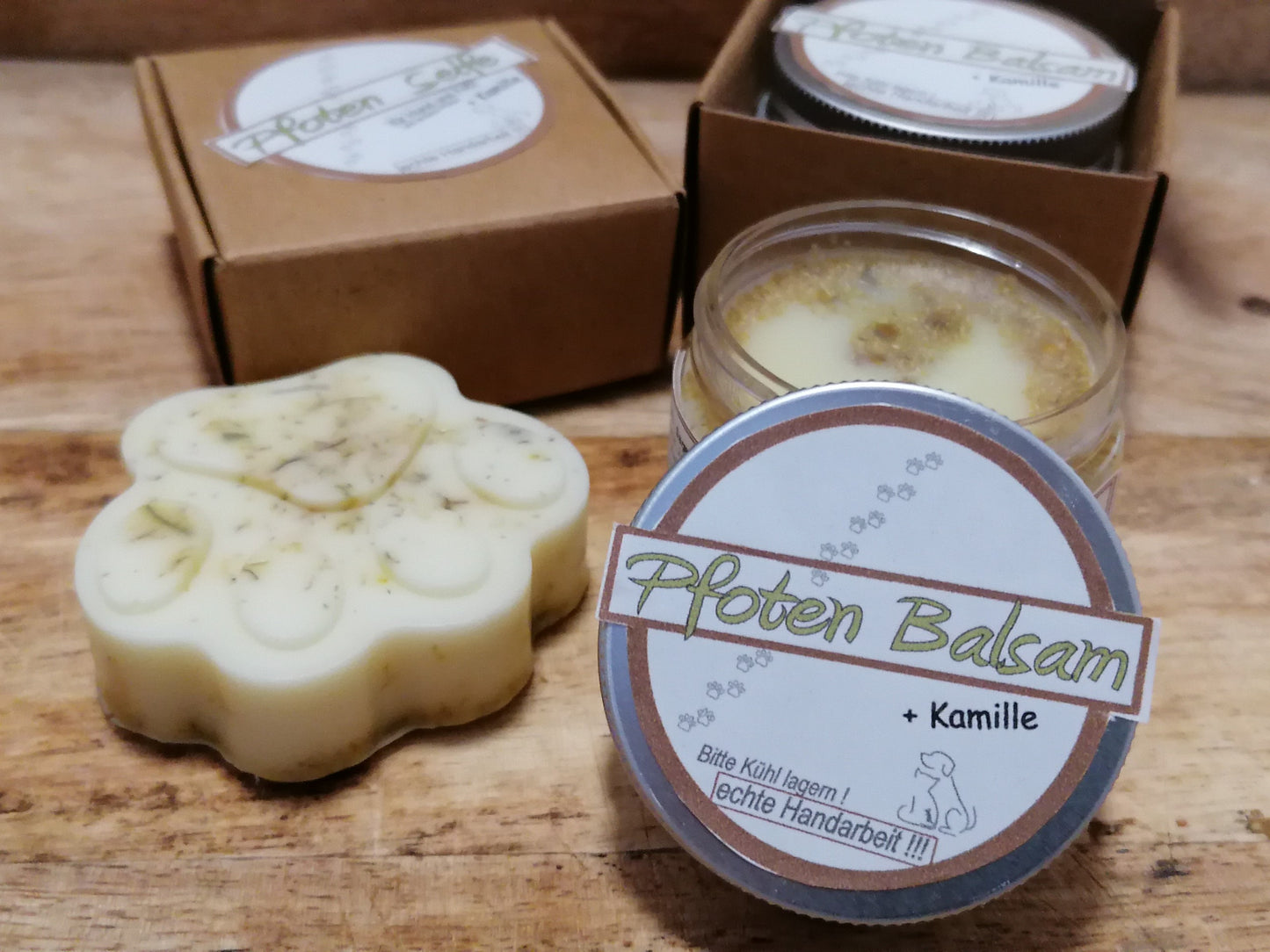 Set Kamille - Balsam + Seife - für Hunde - Geschenk
