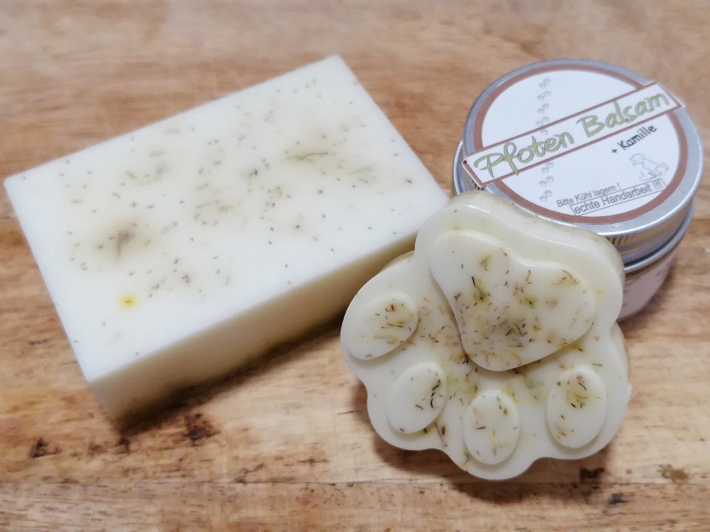 Geschenkset Kamille - Seife - Balsam - für Hunde