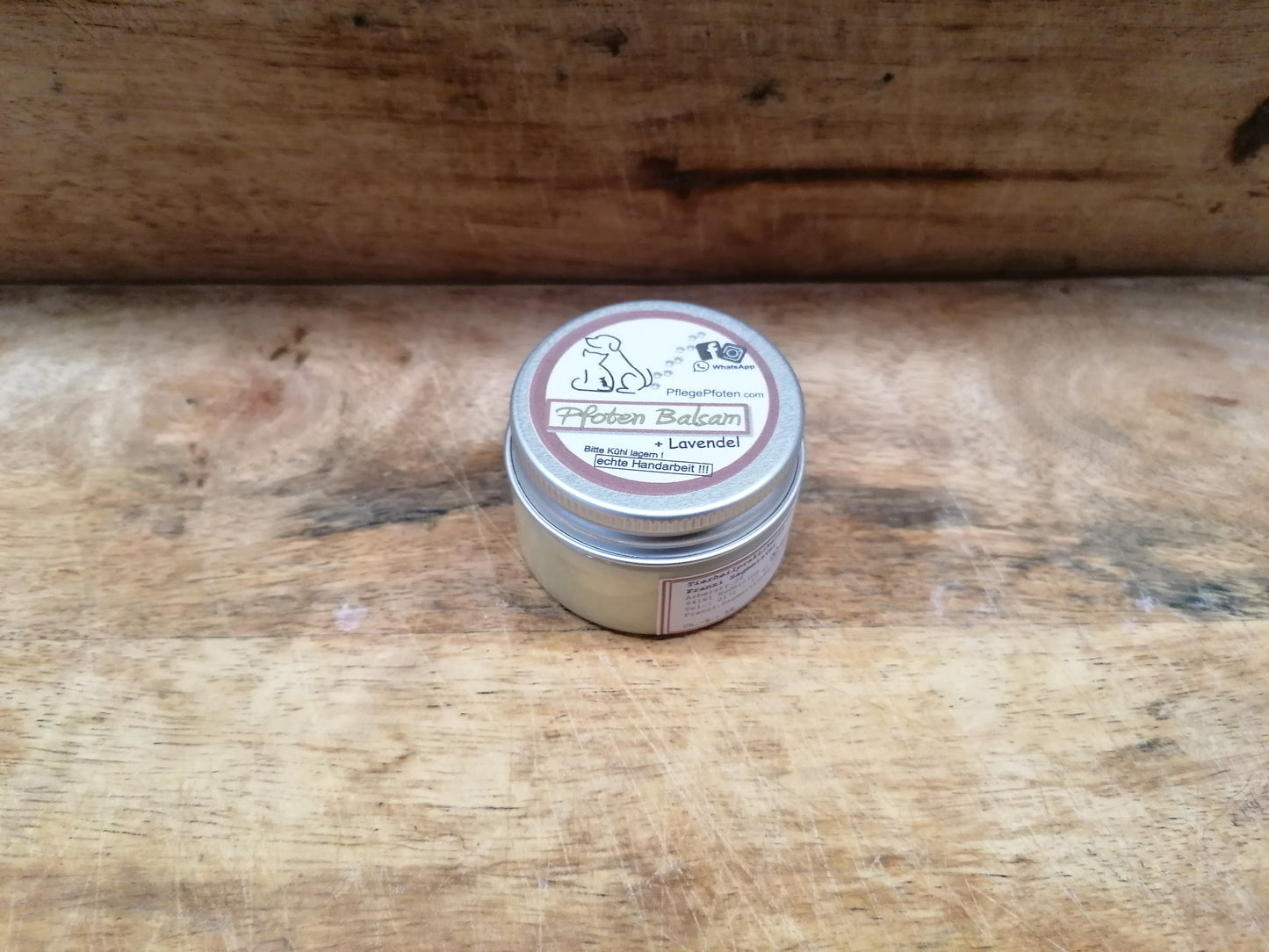 Lavendel - Pfoten Balsam mit getrocknete Lavendelblüten für Pfoten und Nasen - 30ml