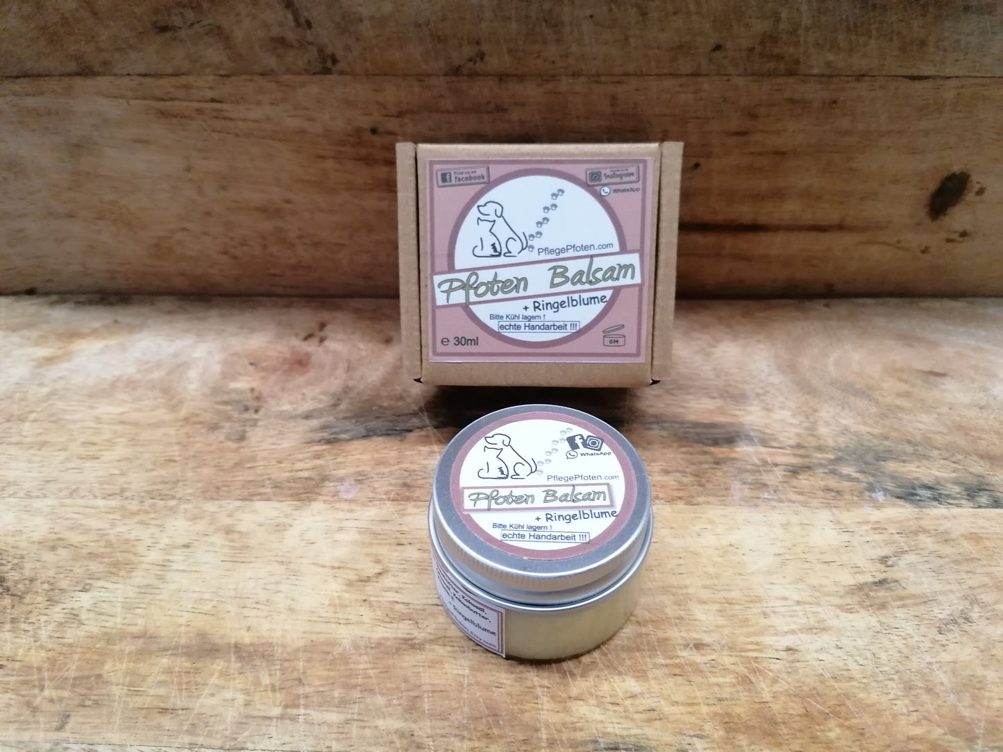 RINGELBLUME - Pfoten Balsam mit getrockneten Ringelblumen für Pfoten und Nasen - 30ml