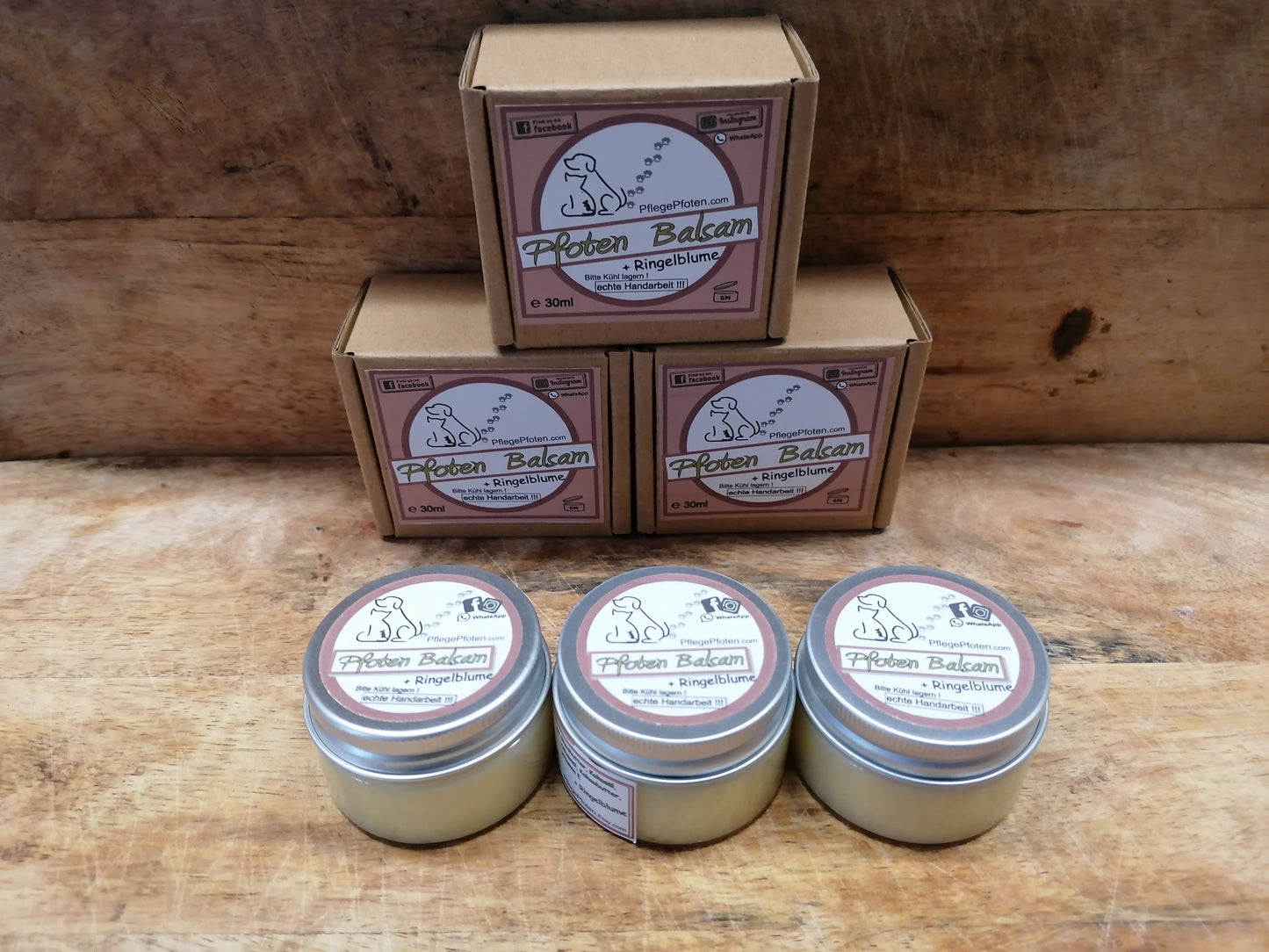 RINGELBLUME - Pfoten Balsam mit getrockneten Ringelblumen für Pfoten und Nasen - 30ml