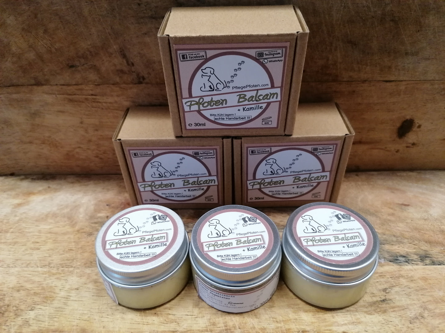 KAMILLE - Pfoten Balsam mit getrockneter Kamille für Pfoten und Nasen - 30ml
