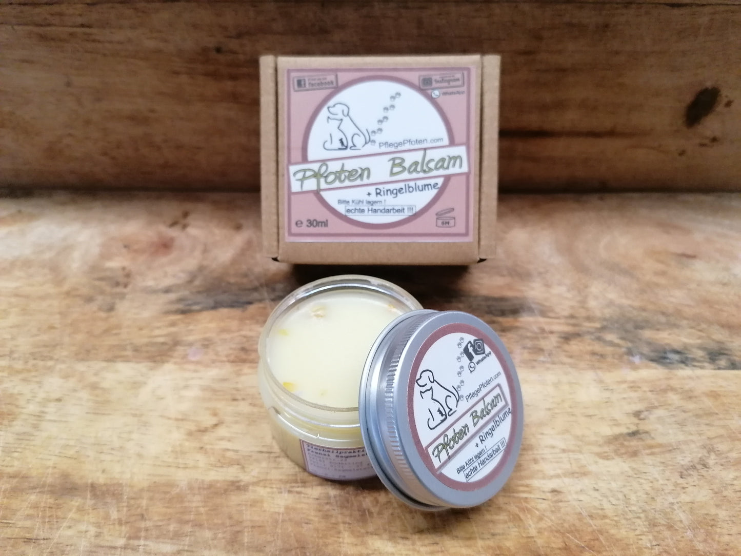 RINGELBLUME - Pfoten Balsam mit getrockneten Ringelblumen für Pfoten und Nasen - 30ml