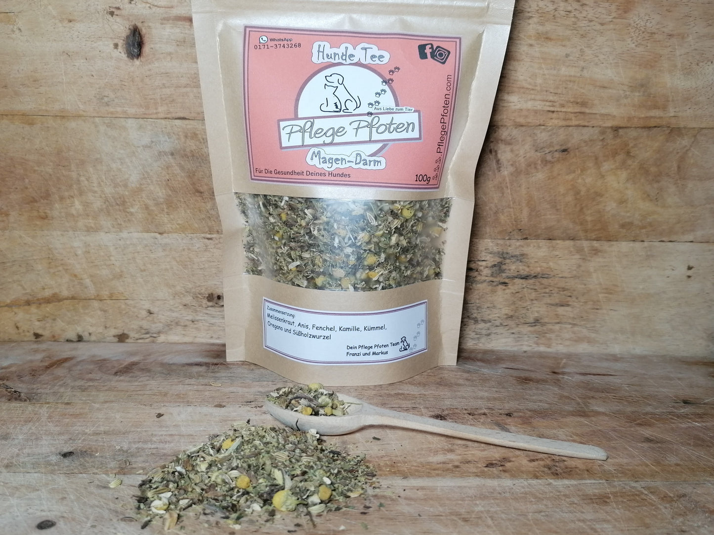 Hundetee - Tee für den Hund - MAGEN-DARM - 100g loser Tee