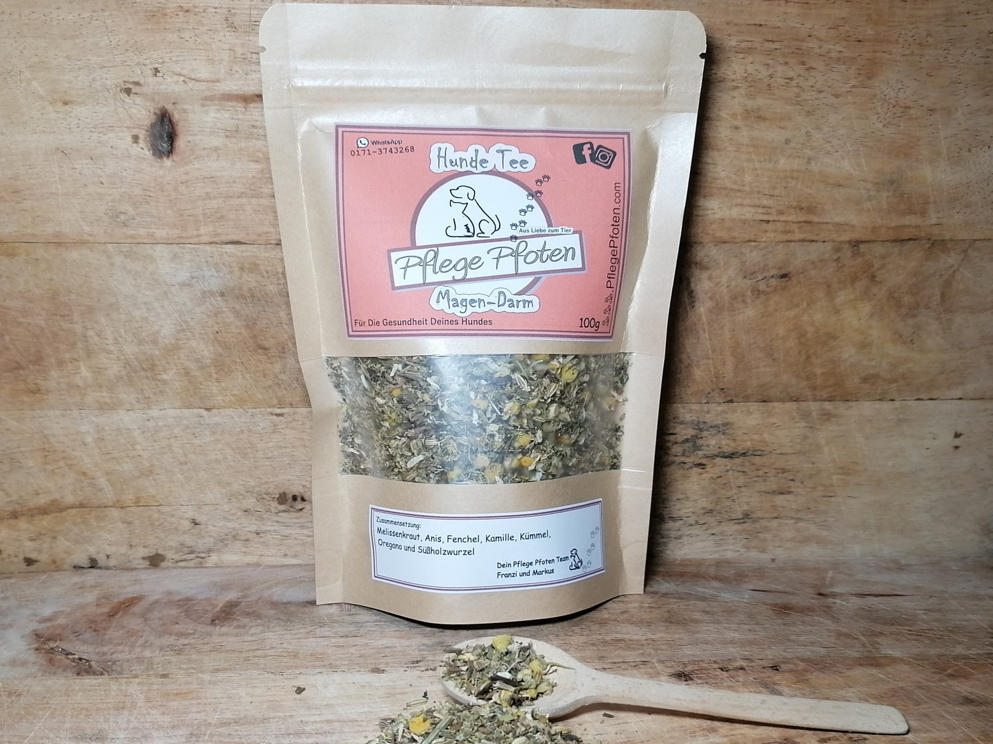 Hundetee - Tee für den Hund - MAGEN-DARM - 100g loser Tee