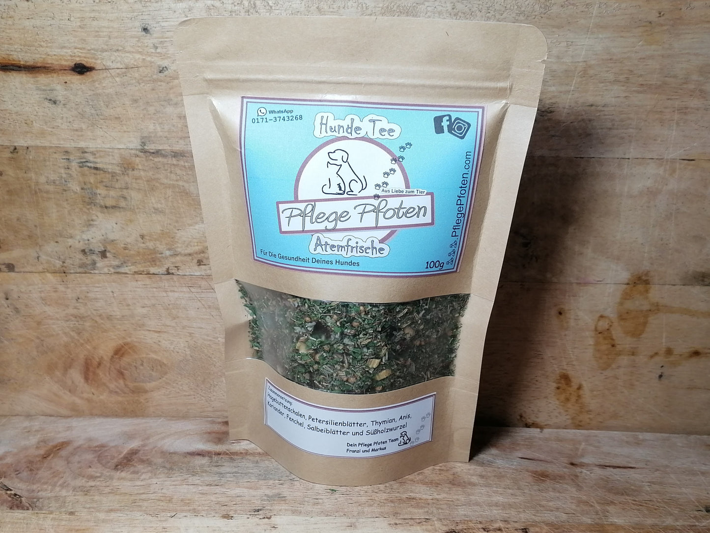 Hundetee - Tee für den Hund - ATEMFRISCH - 100g loser Tee