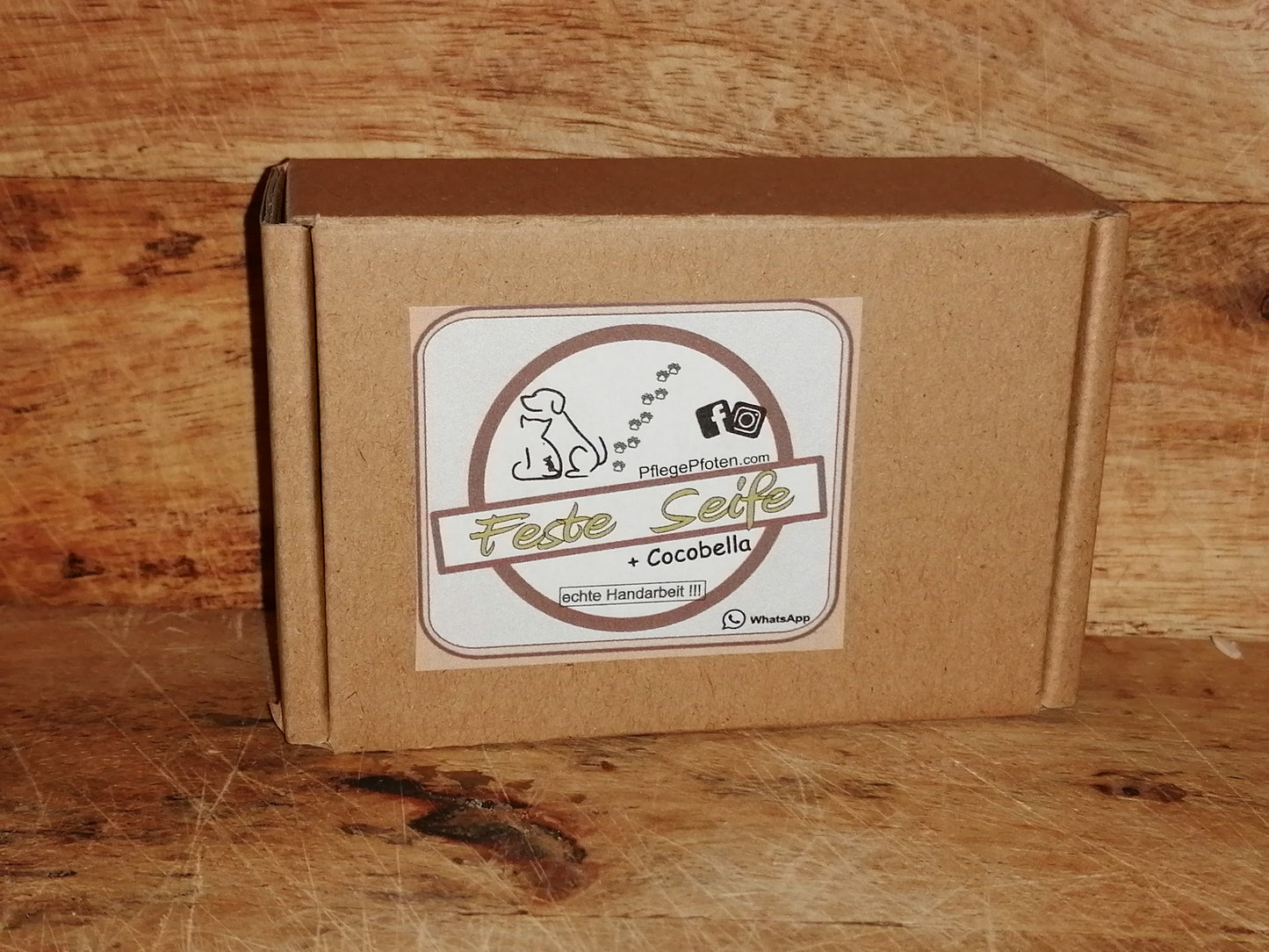 COCOBELLA - Hundeseife - Feste Seife mit Kokosnuss - Seifenstück 100g