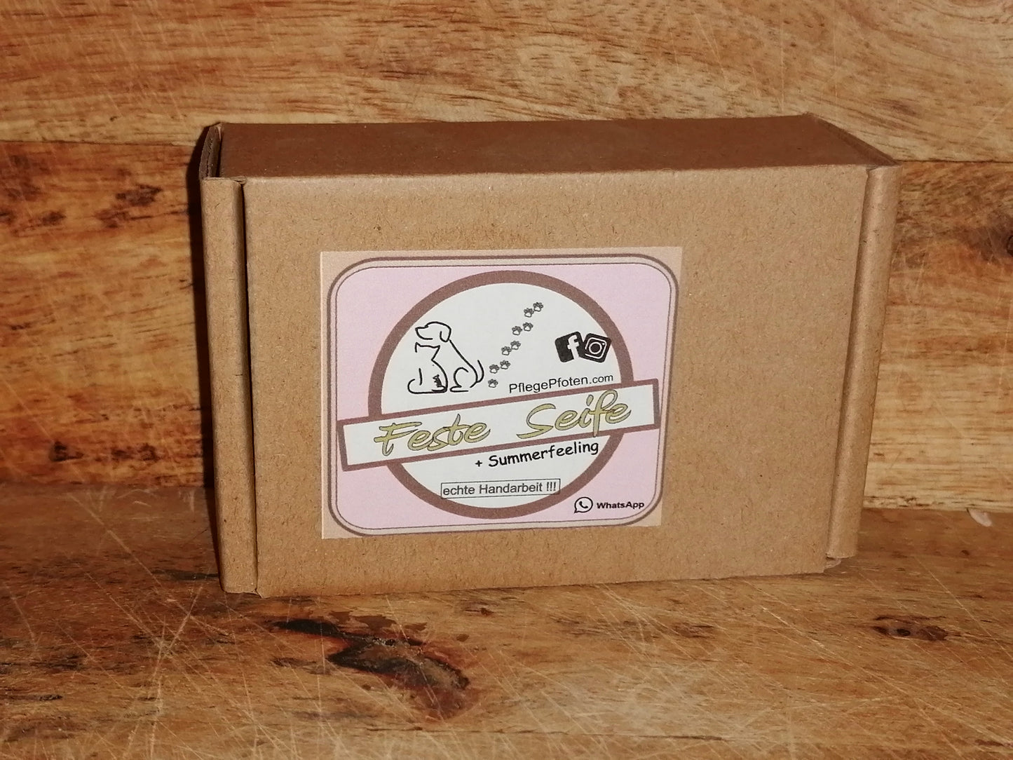 SUMMERFEELING - Hundeseife - Feste Seife - Sommerseife - Seifenstück 100g