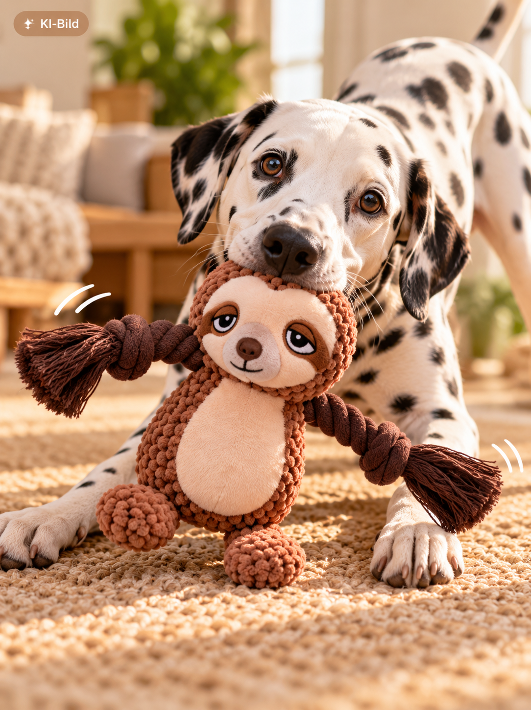 Faultier - Hundespielzeug - Plüschtier - Quitschi - Weihnachtsgeschenk