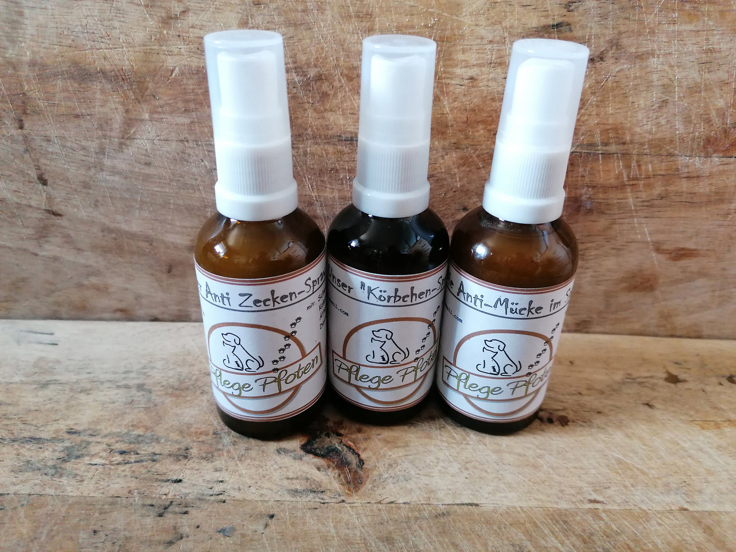 Set - Mückenspray - Zeckenspray - Körbchenspray - Natürliche Pflegesprays 3 x 50ml