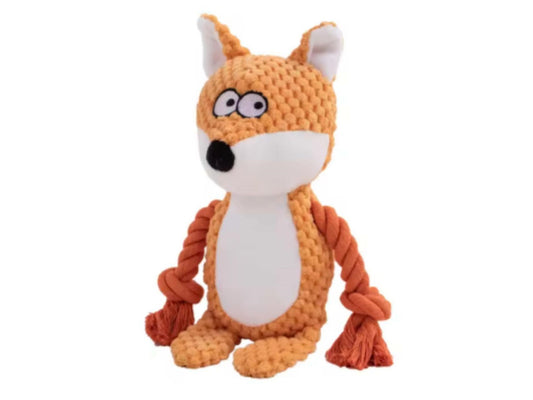 FUCHS - Hundespielzeug - Plüschtier - Quitschi