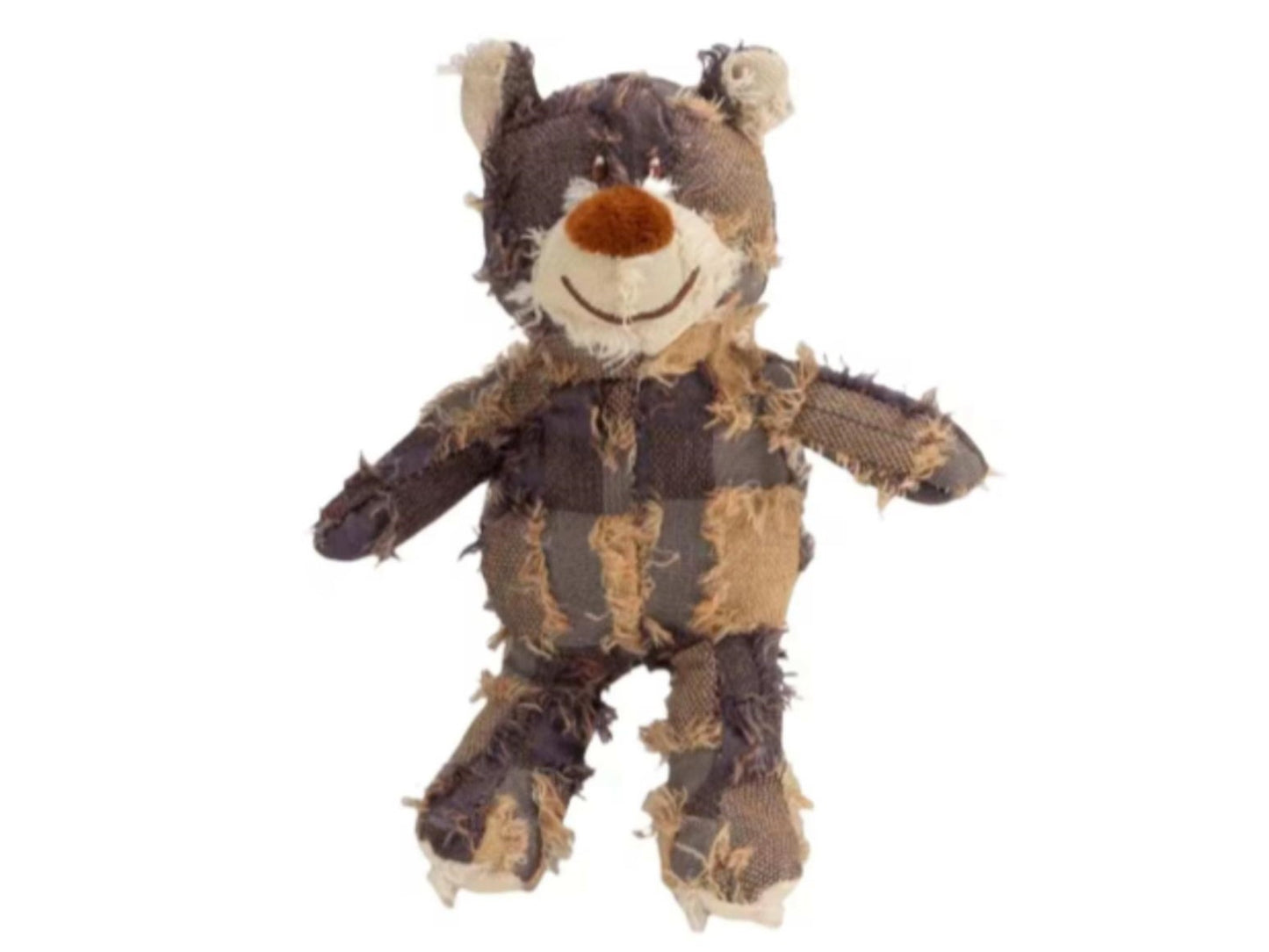 Hundespielzeug - Plüschbär - Patchwork - Bunt