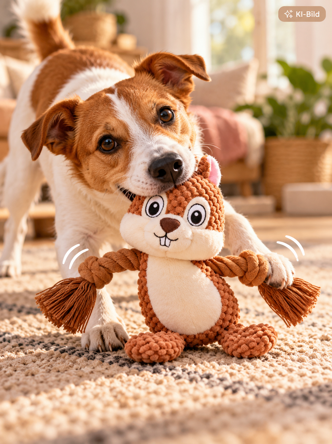 Eichhörnchen - Hundespielzeug - Plüschtier - Quitschi  - Weihnachtsgeschenk