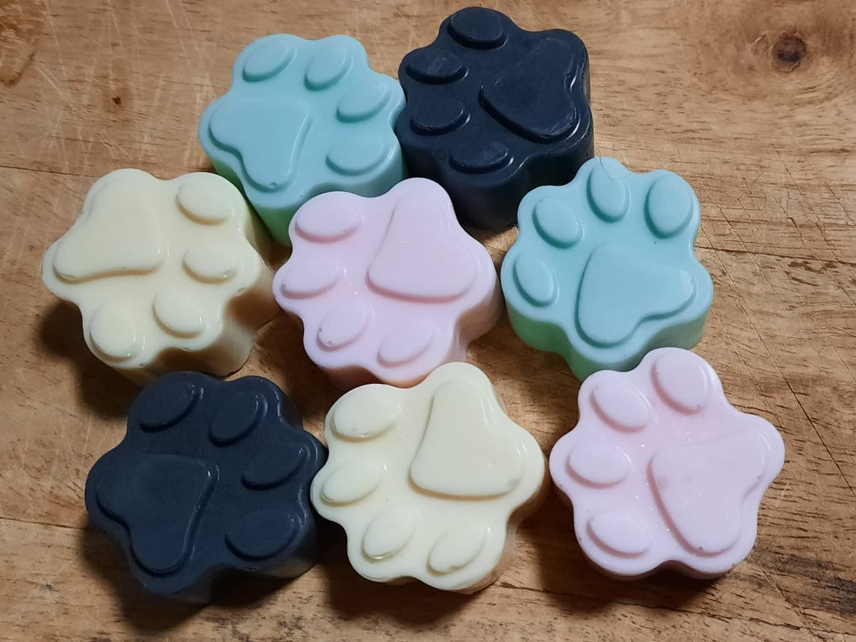 Mini - Pfoten - Seife / 10x MiniPfote - Hundeseife - verschiedene Sorten - Überraschung