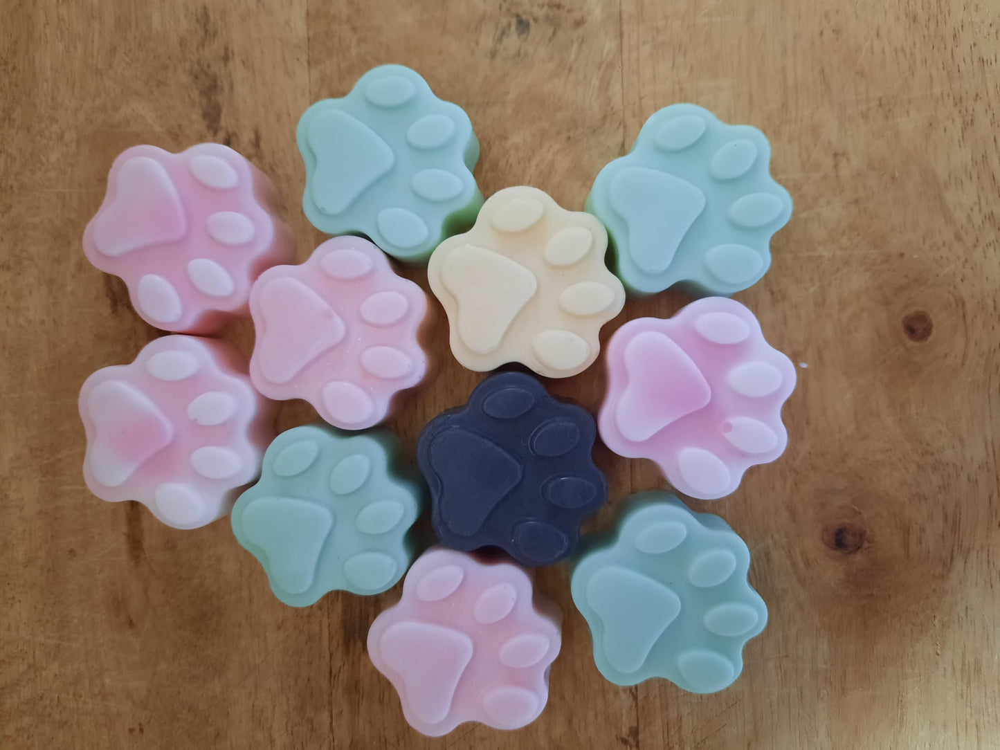 Mini - Pfoten - Seife / 10x MiniPfote - Hundeseife - verschiedene Sorten - Überraschung